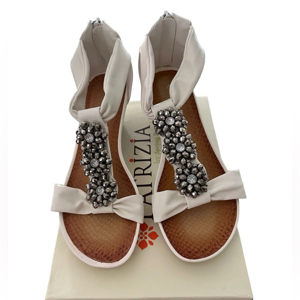 Nib, Patrizia “Shimmer” Sandals, Size 38 (7 1/2-8)